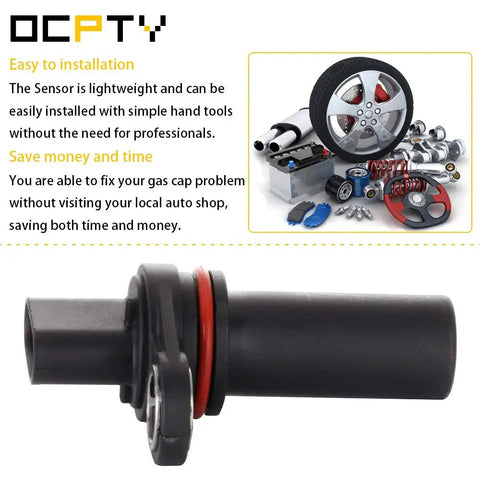 Crankshaft Position Sensor For 2011-2014 Chrysler 200, 2007-2010 Sebring, 2008-2014 Dodge Avenger, 2007-2012 Caliber, 2009-2016 Dodge Journey, 2007-2016 Jeep Compass And Patriot Replacement 5033307AA PC684 5S6996 CKP Sensor Fits Your Ride black plastic sensor with red seal