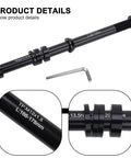 Thru Axle Skewer For Bike Trainers, CNC Machined Aluminum, Adjustable 12x142-148mm With P1.0 P1.5 P1.75 Pitch, Rock Solid Fit