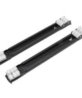 Heavy Duty Universal Appliance Roller Wheels With Black Nylon Silicone Slider Extends 45 To 70 Cm For Washing Machine Or Fridge Moving Up To300Kg, rollers and tracks visible.