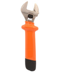 8 Inch Heavy Duty Insulated Electrician Adjustable Wrench With Cushioned Grip Nickel Plated Surface Anti Rust Finish