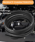 5/16 Inch 8mm ID Fuel Line Hose, 10ft Push Lock NBR Rubber Fuel Hose For Automotive Systems in engine bay