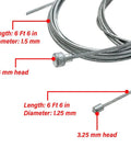 Universal Cable Emergency Repair Kit For Motorcycle And ATV Including Throttle Clutch Brake Cables Compact Kit With 9 Cable Ends