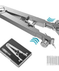 Spring Bar Plier Tool Kit For Watch Bands And Straps Removal And Repair With Durable Eight Alloy Steel Pins And Precision Tweezers Pro Grade Repair Set Silver