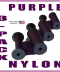 Purple Nylon Timestamp Ribbon 3Pack Fits Rapidprint AR1 ARE AD AN And Widmer TDN Timers Replaces 5650 1000 close up view of cartridges