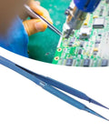 Ultra Fine 0.15mm Ti Alloy Tip For Phone Board Repair Soldering Bent Head Magnetic Tool used in electronics circuit repair.