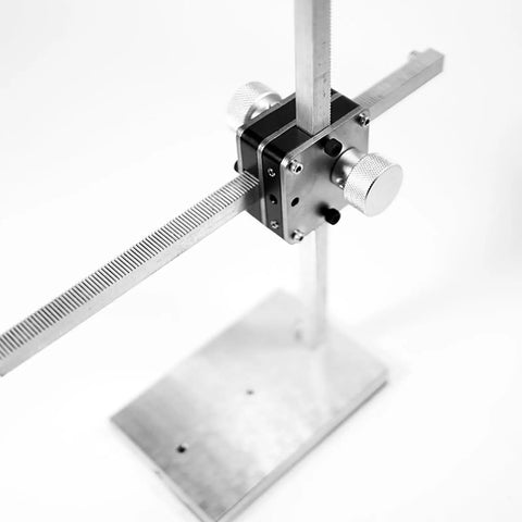 Pro Grade Stop Motion Armature Kit With Two Way Rail System For Vertical And Horizontal Movement, Stainless Steel Rig Arm For Figures And Models, Includes Five Connectors For Flexible, Dope Animation Setups., stainless steel rail clamp on vertical and horizontal armature system