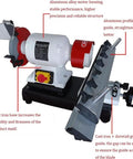Heavy Duty Automatic Knife Grinder And Saw Blade Sharpener Featuring Cast Iron Base And Linear Guides delivering precise sharpening with a stable frame.