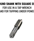 One Quarter Inch 28 UNF High Speed Steel Tap Set With Taper Plug And Bottom Styles for tapping in metal, showing a round shank.