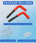 Snow Plow Stand Lock Pin Kit 67844 Compatible With Ultra Mount HTS Midweight Pro Plow Series, includes pins, hairpin clips.