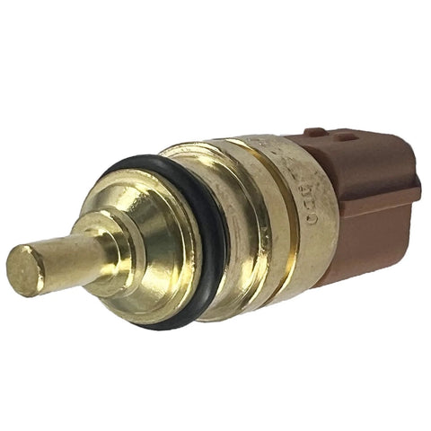 Close-up of FainWan TX191 brass coolant temperature sensor with black O-ring and brown connector