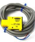 Workhorse Mini Beam Photoelectric Sensor Emitter 10 To 30 VDC Input With 2 M Cable And 3 M Max Sensing Distance IP67 Housing For Industrial Automation And Conveyor Lines, yellow
