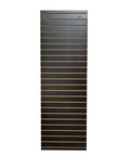24X36 Inch Black Slatwall Panel For Home Garage And Retail Displays With Three Inch On Center Grid And Flexible Merchandising Mounting