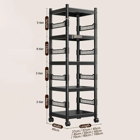 Super Badass Heavy Duty Carbon Steel Shelving Unit With Kickass Four Tier Layout For Garage And Kitchen Organization, 25mm thick.