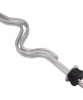 240V 5500W Stainless Steel Immersion Water Heater with Tri Clamp Ripple Heating Element, close-up view of 1.5-inch clamp and plug.