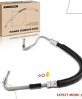 Power Steering Pressure Line Hose Assembly Fits GMC Yukon Yukon XL 1500 2500 Suburban Silverado Cadillac Hummer With O Ring Pump To Hydraulic Brake Booster shown with packaging