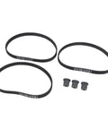 Top Tier 535 5M Synchronous Drive Timing Belt Pulley Kit With Durable Rubber For Industrial Machinery High Efficiency Abrasion Resistant Heavy Duty Performance And Smooth Operation Guaranteed 3 Units Total, 3 rubber belts and pulleys