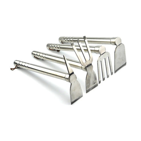 Stainless Steel Garden Hoe And Pickaxe Double Use Hand Tool For Planting And Weeding Heavy Duty Beast Of A Garden Chopper, set of tools