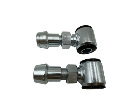 Three Quarter Inch Universal Heim Joint Rod End Kit With Chromoly Joints For Panhard And Four Link Suspension Includes Jam Nut Polyurethane Bushings Five Eighth Inch Dom Crush Sleeves Weld In Bungs For One And Quarter Inch Tube Rear Suspension, rod ends