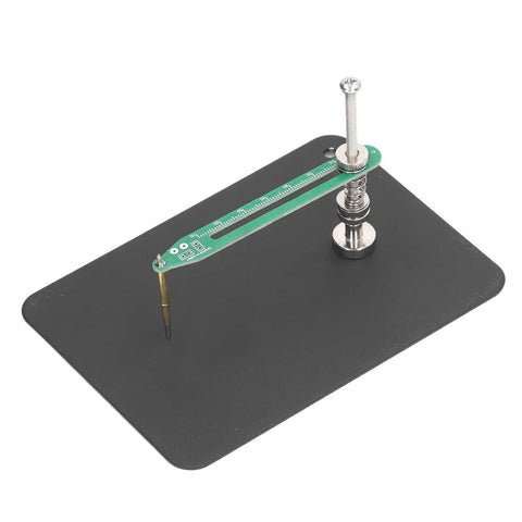 Pro Grade Aluminum Alloy Fixed Test Probe With Base Plate And 360 Degree Rotating Arm Adjustable Height For Precise PCB IC Soldering Handy Soldering Jig