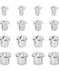Center Dowel Pin Set For Woodworking, 16 Pcs 6mm 8mm 10mm 12mm Carbon Steel Alignment Pins For Center Hole Positioning