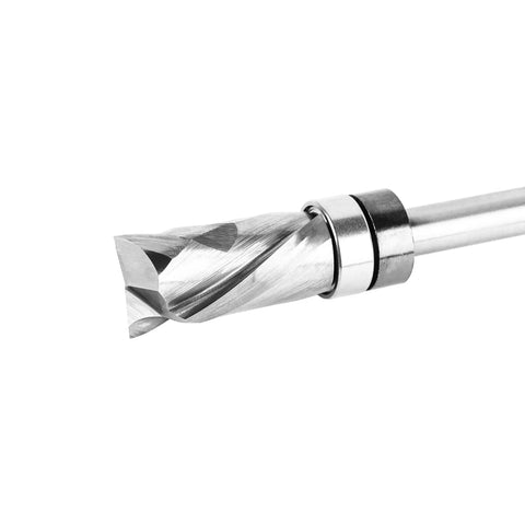 Top Bearing Compression Flush Trim Router Bit Pro Grade Quarter Inch Shank Half Inch Cutting Diameter Up And Down Spiral Template