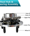 Front Wheel Bearing Hub Assembly 515126 Pair For Dodge Ram 1500 2009 2010 2011 Built After 12082008 Front Left And Right Hubs 5 Bolt Flange 3 Bolt Triangular ABS Sensor Compatible