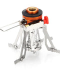 Lightweight Portable Camping Stove With Piezo Ignition, Wind Resistant Backpacking Camp Stove with stable aluminum base