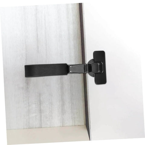 Side view of installed Soft Close Damping Cabinet Hinges For Kitchen Cabinets Wardrobes And Furniture With Quiet Closure And Smooth Operation Easy Installation No Fuss Durable Steel Construction Veemoon.