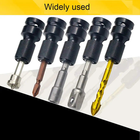 Five socket adapters for Two Pack 1/2 Inch Square Drive To 1/4 Inch Hex Female Socket Adapter Chuck For Impact Wrench And Air Or Electric Tools