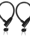 Two Piece Childproof Cable Lock For French Door Fridge And Kitchen Cabinets Quick Install Easy To Use Kid Safe Security Lock set with keys