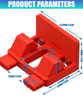 Heavy Duty Electric Wire Welding Fixture Strength Clamp For Secure Connection In Damp Garages No Rust, Super Quick Install Fixation Wire Holder dimensions diagram in red plastic