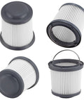 PVF110 Replacement Filter For Pivot Vac Hand Vacuum Cordless 20V Max Fits BDH2000PL PHV1810 BDH2020FL BDH1620FLFH 90552393 4 Pack white pleated filter cartridge