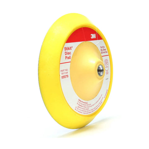 Stikit Disc Pad 8 Inch Durable Foam Backing For PSA Discs Pro Grade Tough Yet Flexible Support Threaded For Five Eighths Eleven Mounting