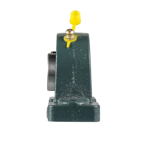 Front view of a Two Pack Pillow Block Mounted Ball Bearings UCP204-12 with three quarter inch bore and cast iron housing.