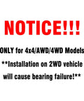 Warning notice for Front Wheel Bearing Hub Assembly For 4WD Rigs And Vans With ABS 6 Lug Fits Chevy Silverado 1500 Tahoe Sierra 1500