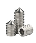 Killer Grade M3 X 12mm Cone Point Set Screws 40 Pcs Hex Socket Cap Screw Kit Pointed Tip stainless steel screws with hex socket