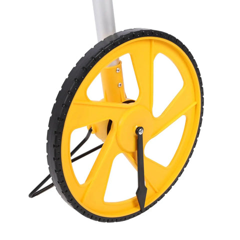 Digital Distance Measuring Wheel With Telescopic Handle Backlit Display Lock In Accurate Foot Or Meter Yardage wheel with precision machined tracks