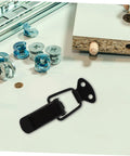 4 Pack Spring Loaded Toggle Latch Clips Hasp Kit For Cabinets Doors Windows Lids with hardware on tabletop
