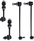 Toyota RAV4 Front And Rear Sway Bar End Links Kit 4 Piece Fits 2006 2017, black steel suspension links