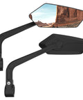 2 Pack Bike Mirrors For Handlebars, 360 Degree Adjustable Rear View Mirrors For Safer Cycling, High Definition Wide Lens, Universal Fit