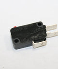 Premium Microswitch With Pin Plunger Actuator Rock Solid Spdt 21 Amp 250 Volt Mini Toggle Switch showing black microswitch with metal terminals.