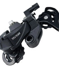 Black rear derailleur for 6 7 8 9 speed bikes direct mount for MTB mountain and road bikes with smooth shifting and durable alloy body