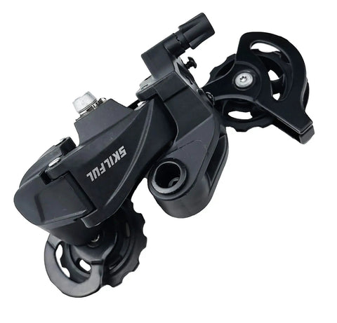 Black rear derailleur for 6 7 8 9 speed bikes direct mount for MTB mountain and road bikes with smooth shifting and durable alloy body