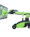 No Sweat Heavy Duty Mobile Vacuum Suction Cart For Hassle Free Glass Installation And Wall Panel Handling With Full 360 Degree Rotation And Smooth Electric Lift Making Job Sites A Breeze - side view lifting glass panel.