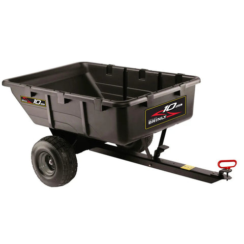 10 Cu Ft Heavy Duty Tow Behind Poly Utility Cart Dump Trailer With Magnetic Hitch Pin And Compression Molded Bed for landscaping