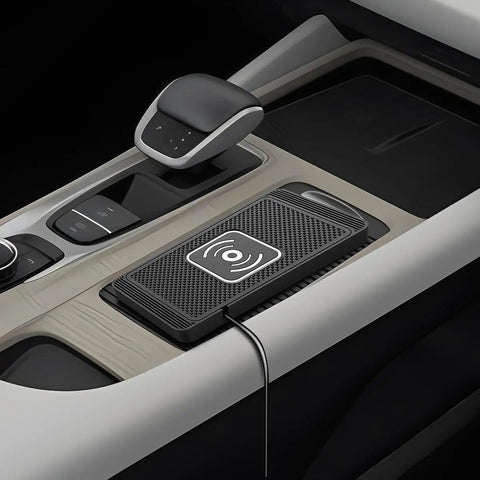 Hella Fast 15W Wireless Car Charging Pad For Chevrolet Blazer EV 2023 Through 2025 on center console with Type C input.