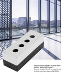 Heavy Duty Rugged Weatherproof Switch Box for 22 mm Push Buttons Industrial ABS Control Enclosure With Sealing Rubber Strip