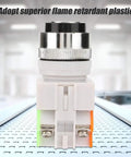 Two Position Key Operated Rotary Switch 22mm Panel Mount 220V 5A NO NC Design With Flame Retardant Housing And Superior Insulation For Industrial Equipment And Safe Reliable Power Control front view