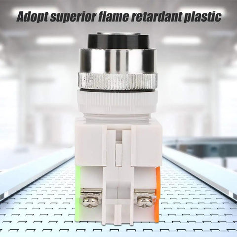 Two Position Key Operated Rotary Switch 22mm Panel Mount 220V 5A NO NC Design With Flame Retardant Housing And Superior Insulation For Industrial Equipment And Safe Reliable Power Control front view