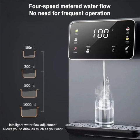 Wall Mounted Instant Hot Water Dispenser 2500W Boiler With Child Lock No Waiting 3 Second Heating 22L Per Hour Capacity For Home And Office.